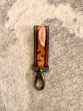 Load image into Gallery viewer, Tooled Leather Key Chain
