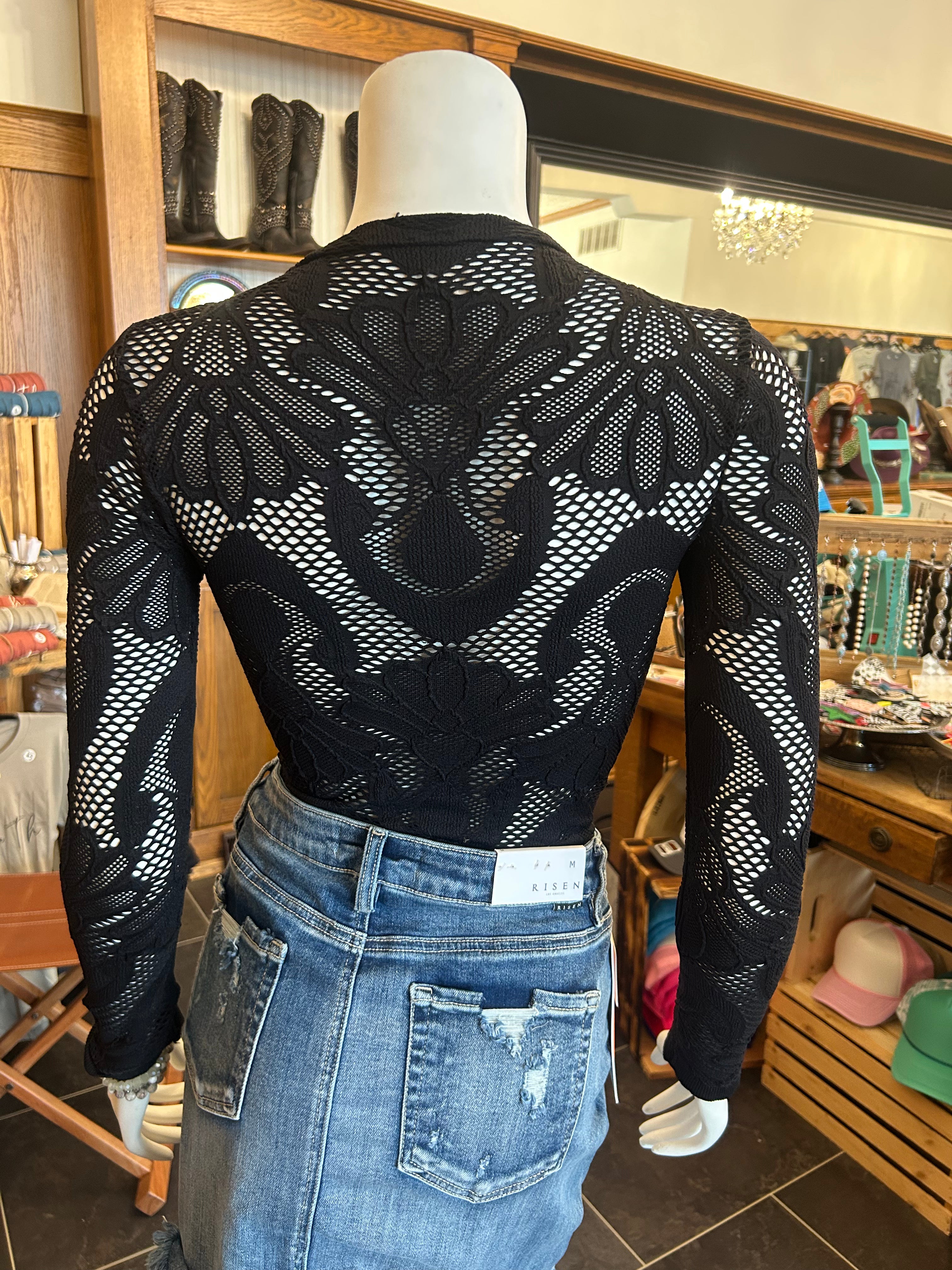 Midnight Rodeo - Lace Top