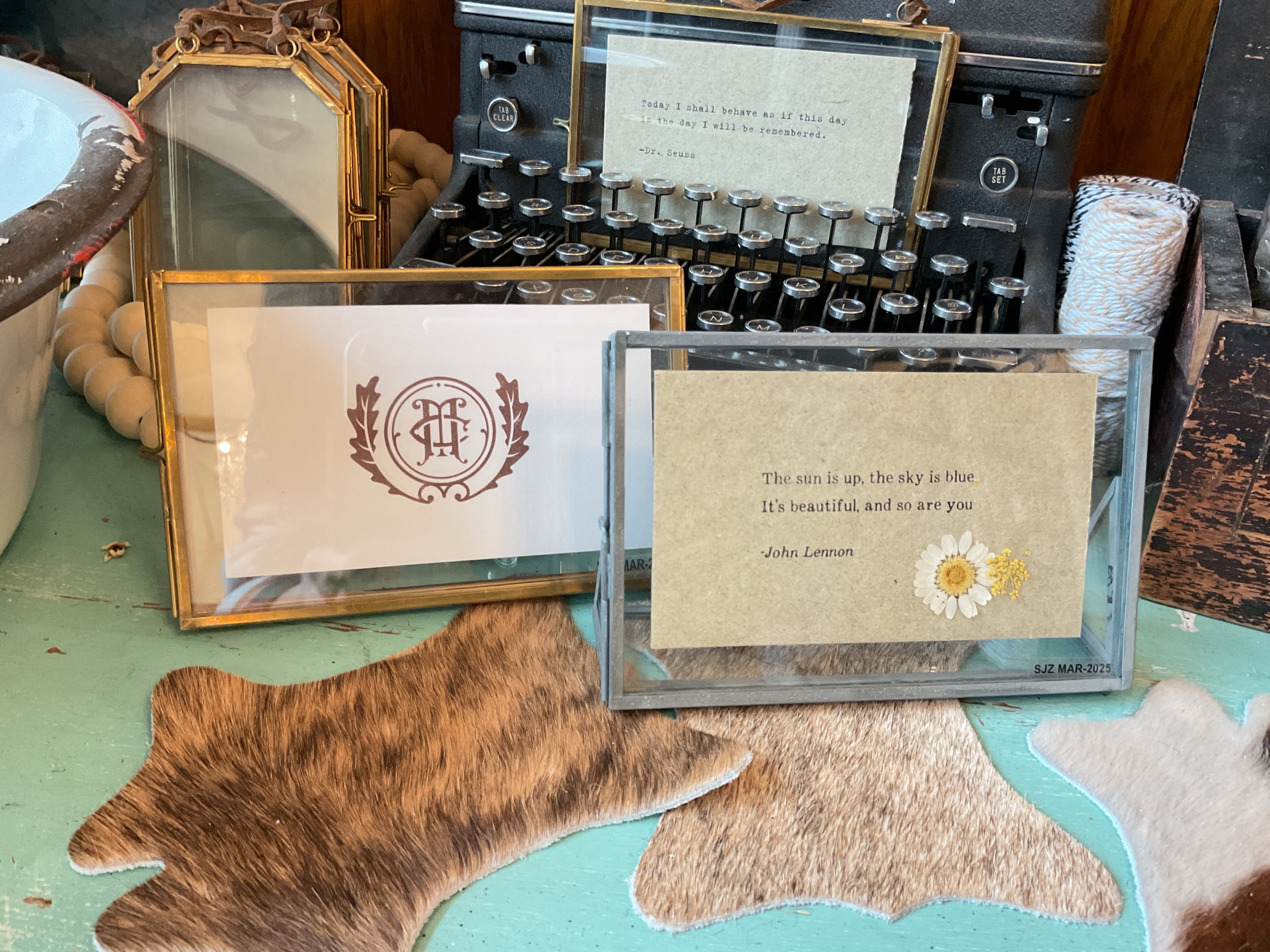 Gathered Thoughts Horizontal Standing Frame