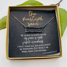 Load image into Gallery viewer, Mustard Seed Faith - Bar Necklace
