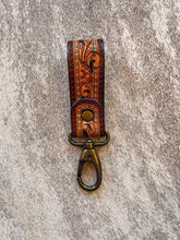 Load image into Gallery viewer, Tooled Leather Key Chain
