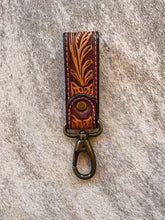 Load image into Gallery viewer, Tooled Leather Key Chain
