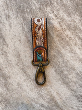 Load image into Gallery viewer, Tooled Leather Key Chain
