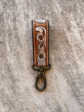 Load image into Gallery viewer, Tooled Leather Key Chain
