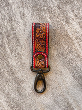 Load image into Gallery viewer, Tooled Leather Key Chain
