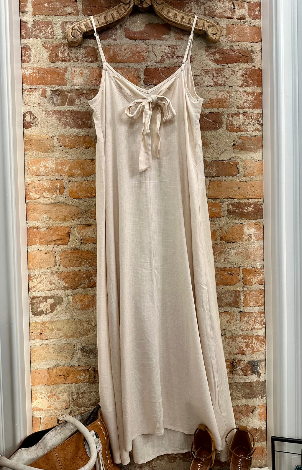 Letters From Home- Linen Cami Dress