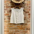 Joy Linen Button Up Top