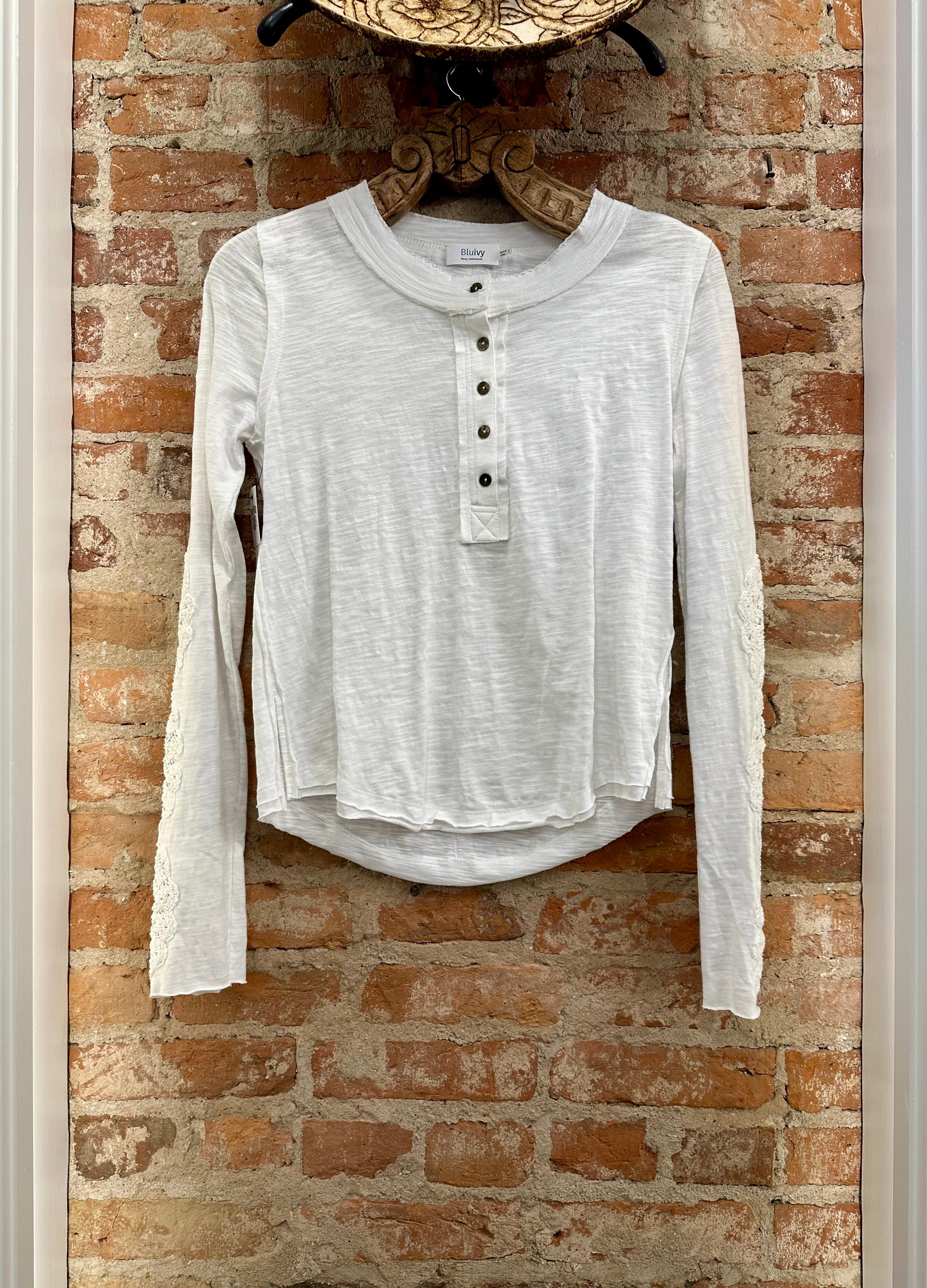 Waitin’ on the Sun Crochet PatchLong Sleeve Shirt