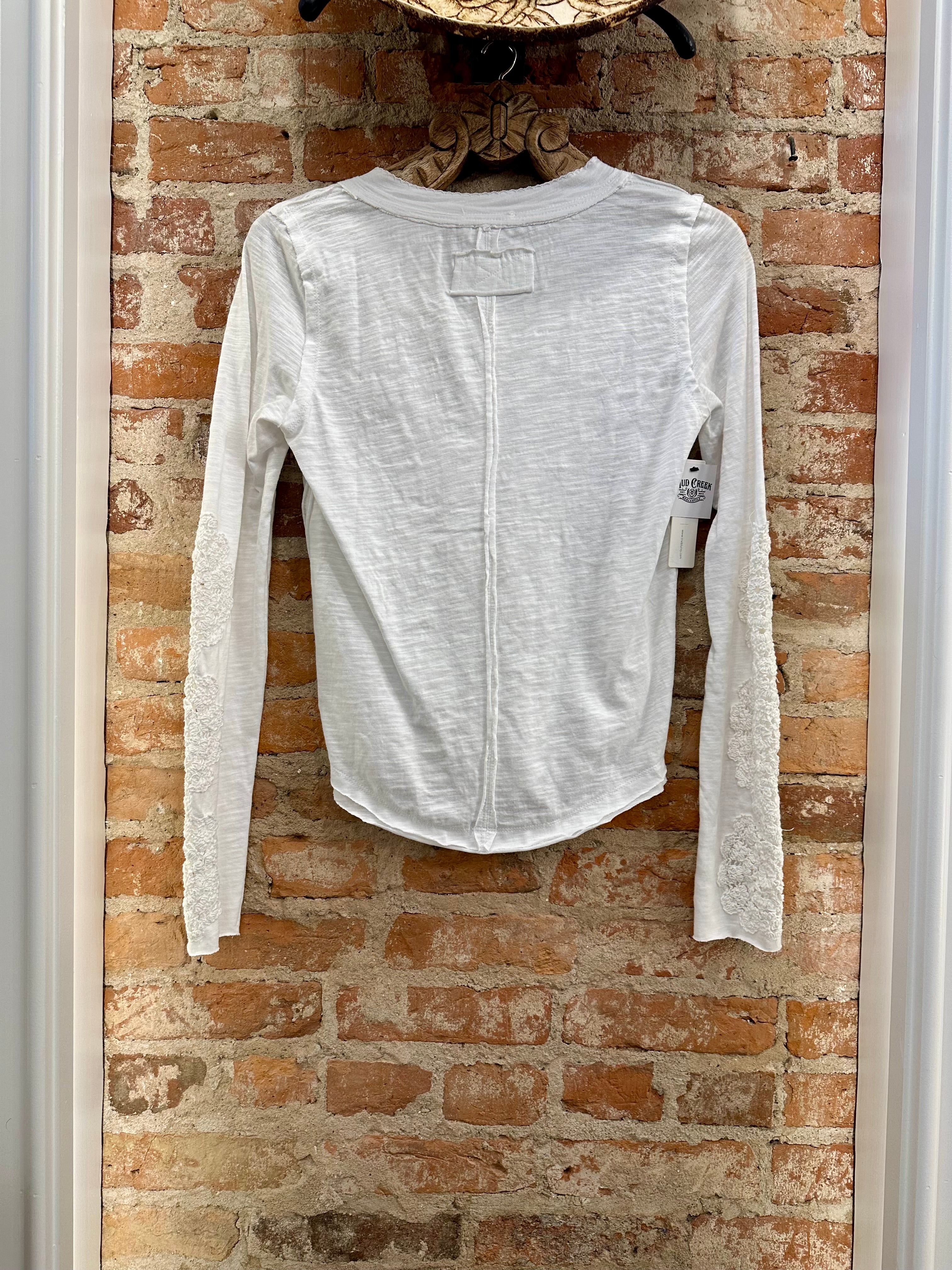 Waitin’ on the Sun Crochet PatchLong Sleeve Shirt