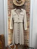 Cottonwood Suede Midi Dress