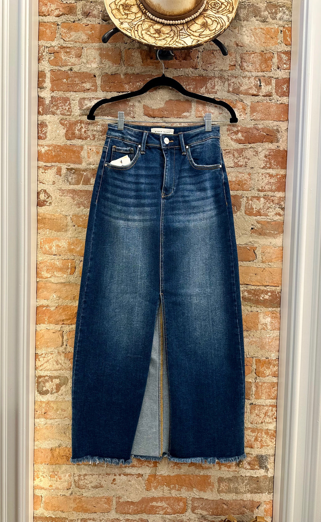 Dollars To Pesos Denim Skirt