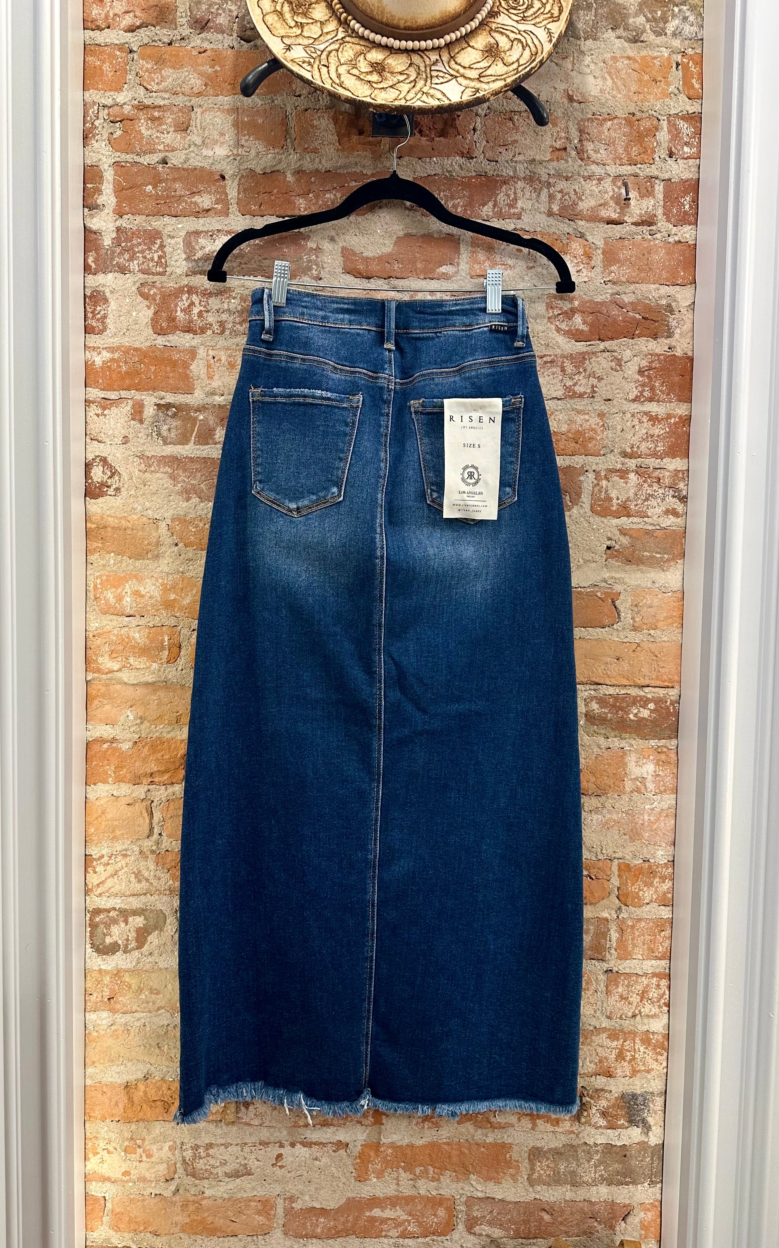 Dollars To Pesos Denim Skirt