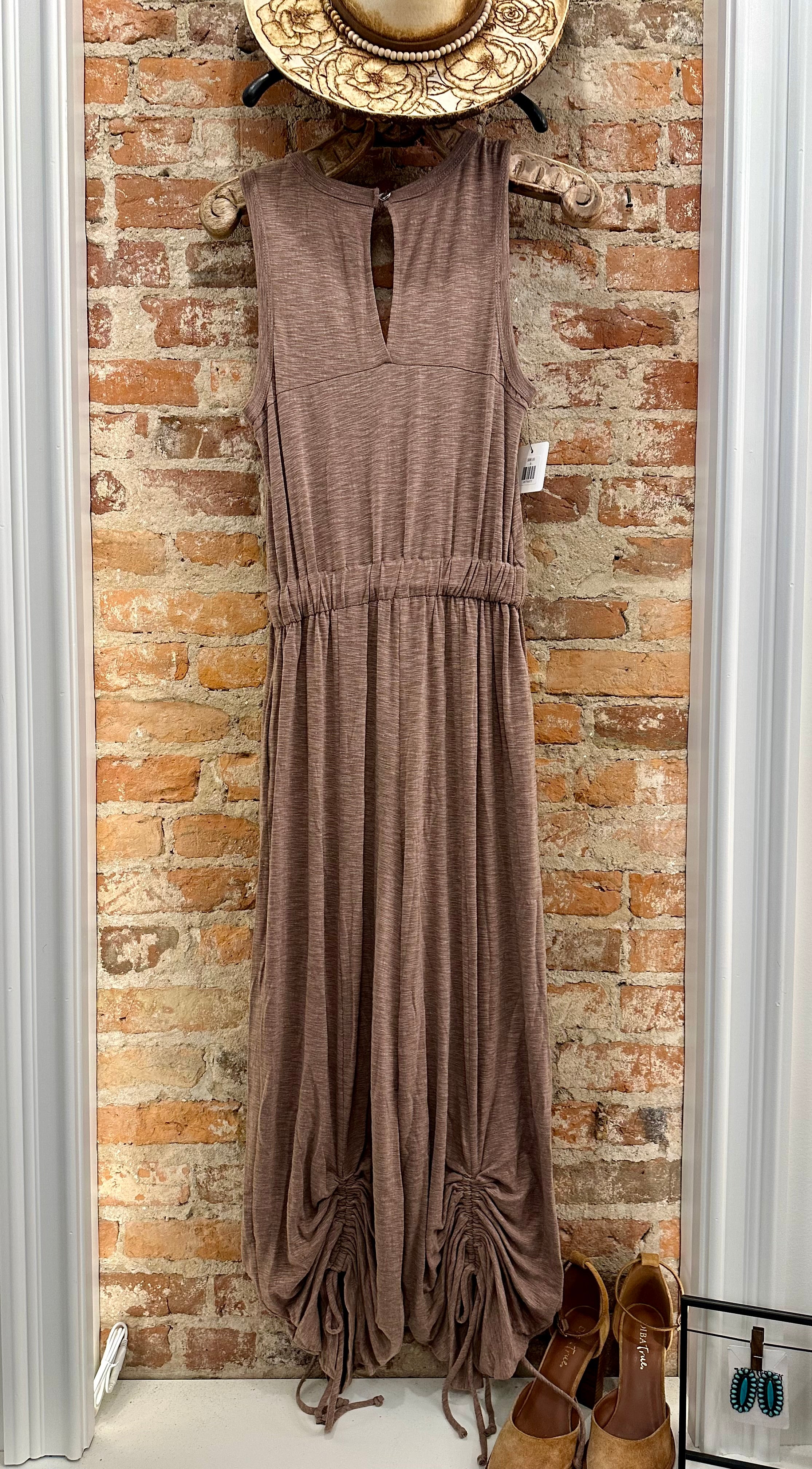 Avril Cinched Jumpsuit - Mocha