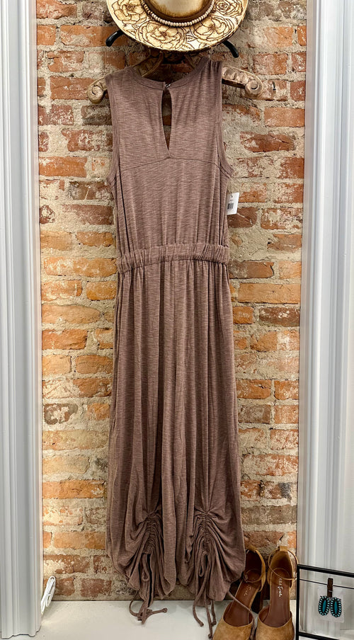 Avril Cinched Jumpsuit - Mocha