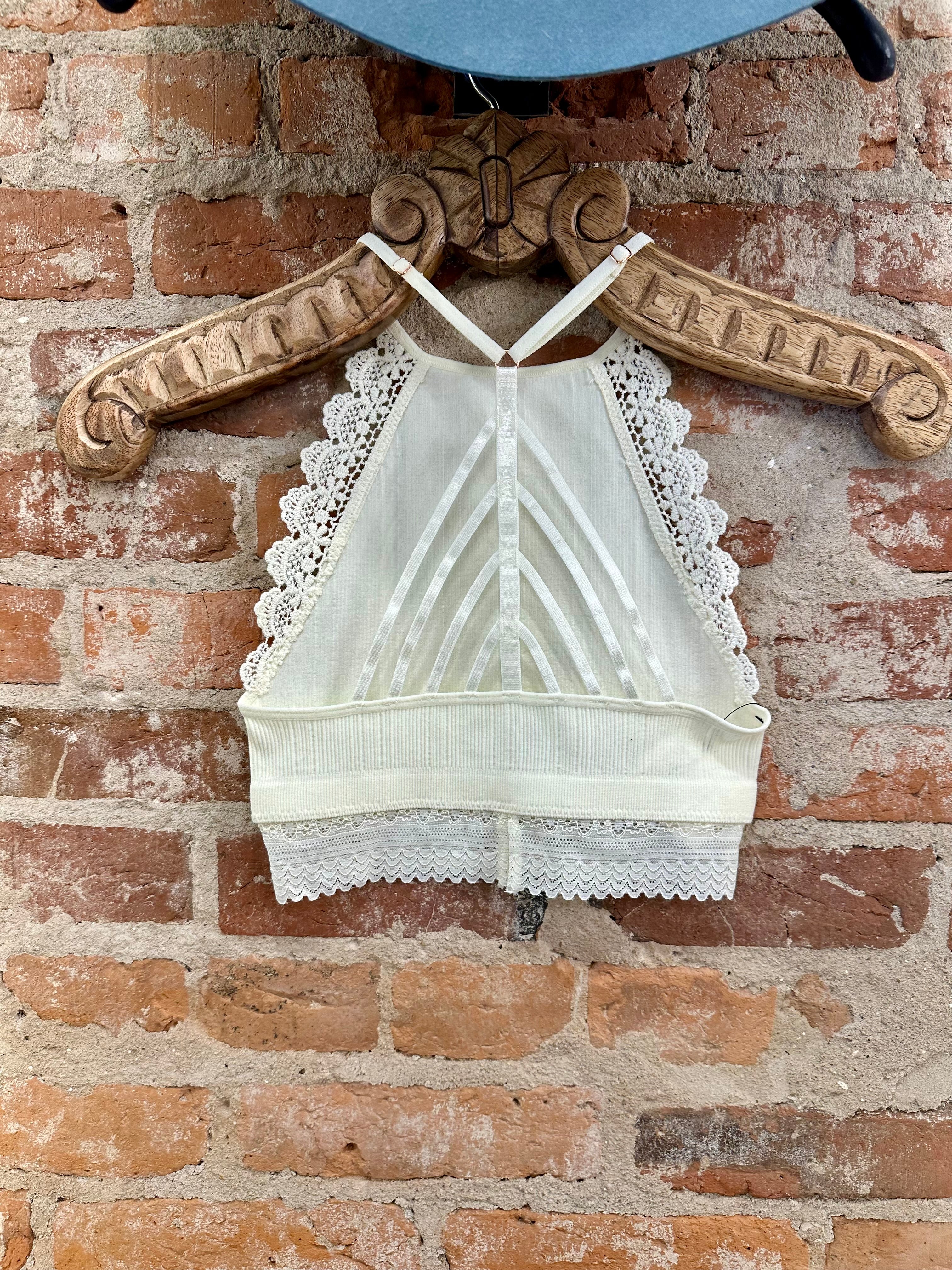 Light Of The Moon Crochet Trim Bralette