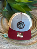 STS Ranch Trucker Hat - Maroon Stamp