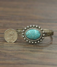 Load image into Gallery viewer, Brave Soul Turquoise Cuff Bracelet
