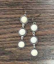 Load image into Gallery viewer, Bright and Early White Turquoise Earrings
