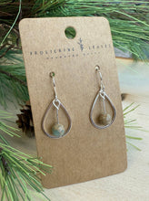 Load image into Gallery viewer, Tear Drop Jasper Earrings Silver
