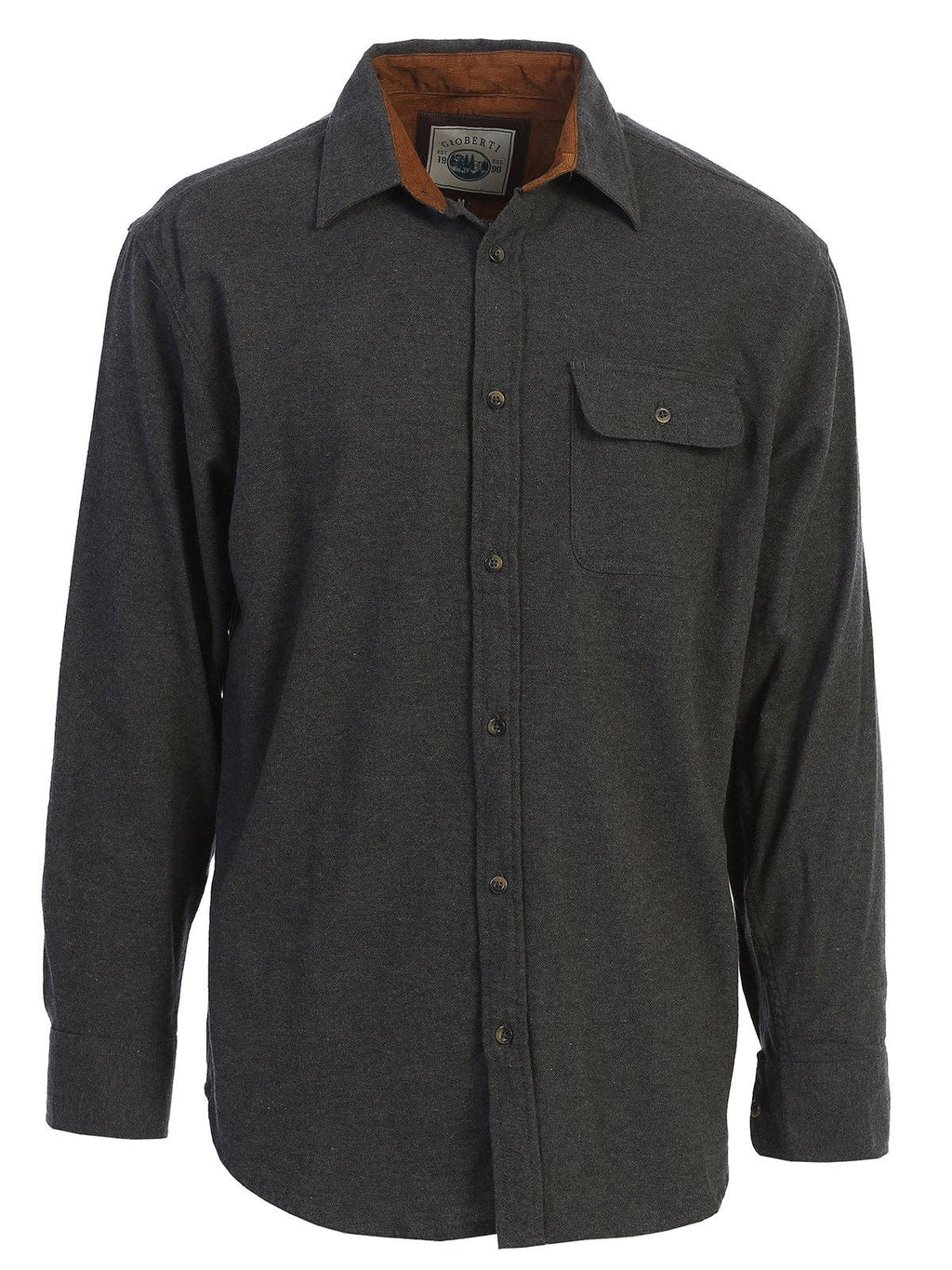 Backroads Corduroy-Trim Flannel Men’s Shirt