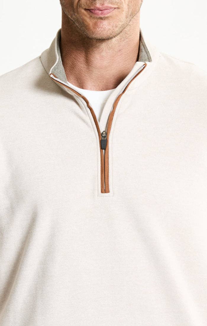 Stop and Stare- Ultra Soft Heather Pullover Quarter Zip