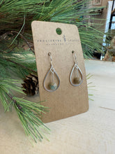 Load image into Gallery viewer, Tear Drop Jasper Earrings Silver
