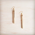 Gold Bar Dangle Earrings