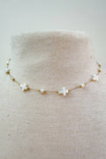 Laura Necklace- White Cross