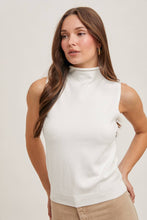 Load image into Gallery viewer, Tangled Heart Strings - Sleeveless Mock Neck Sweater
