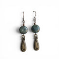 Green Turquoise Dangle Earrings