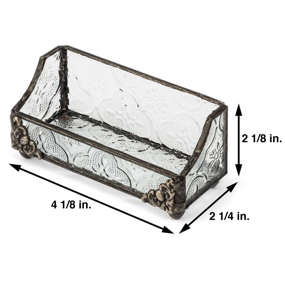 Vintage Glass Cardholder