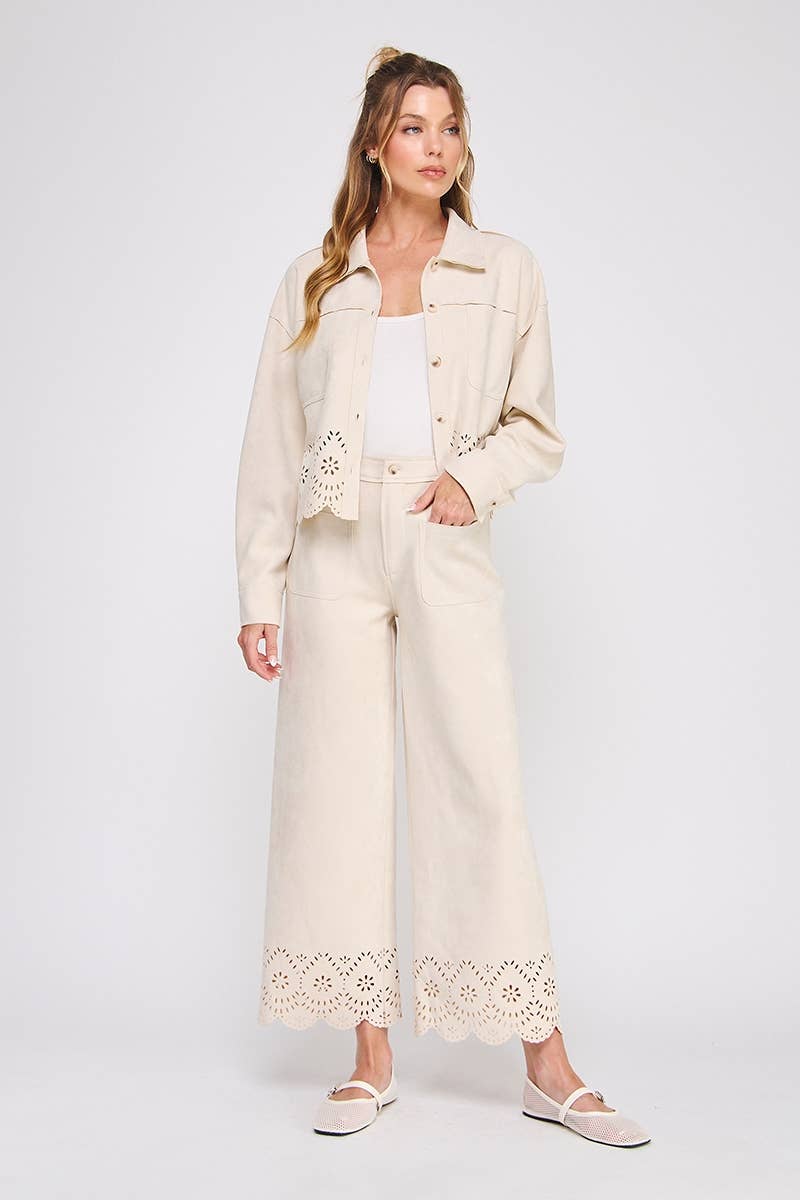 Cut From The Same Cloth- Suede Shirt Jacket