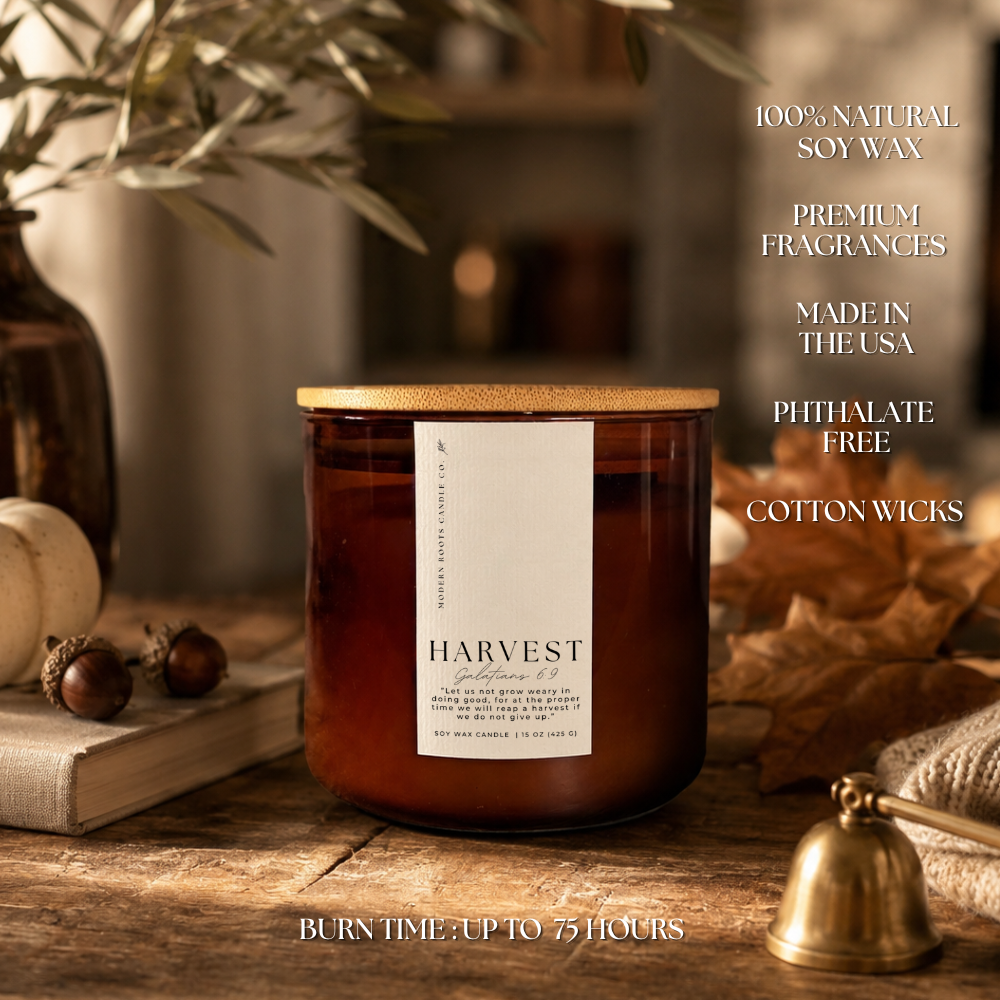 Harvest | Mulled Apple Cider | 15oz Fall Candle