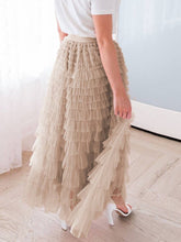 Load image into Gallery viewer, Social Graces Ruffle Tulle Maxi Skirt
