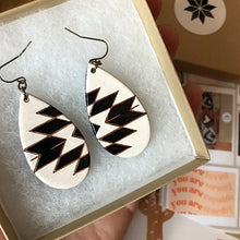 Load image into Gallery viewer, Blake &amp; White Canyon Arrow Leather Earrings
