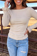 Truth Be Told- Lace Cuff Patchwork Top