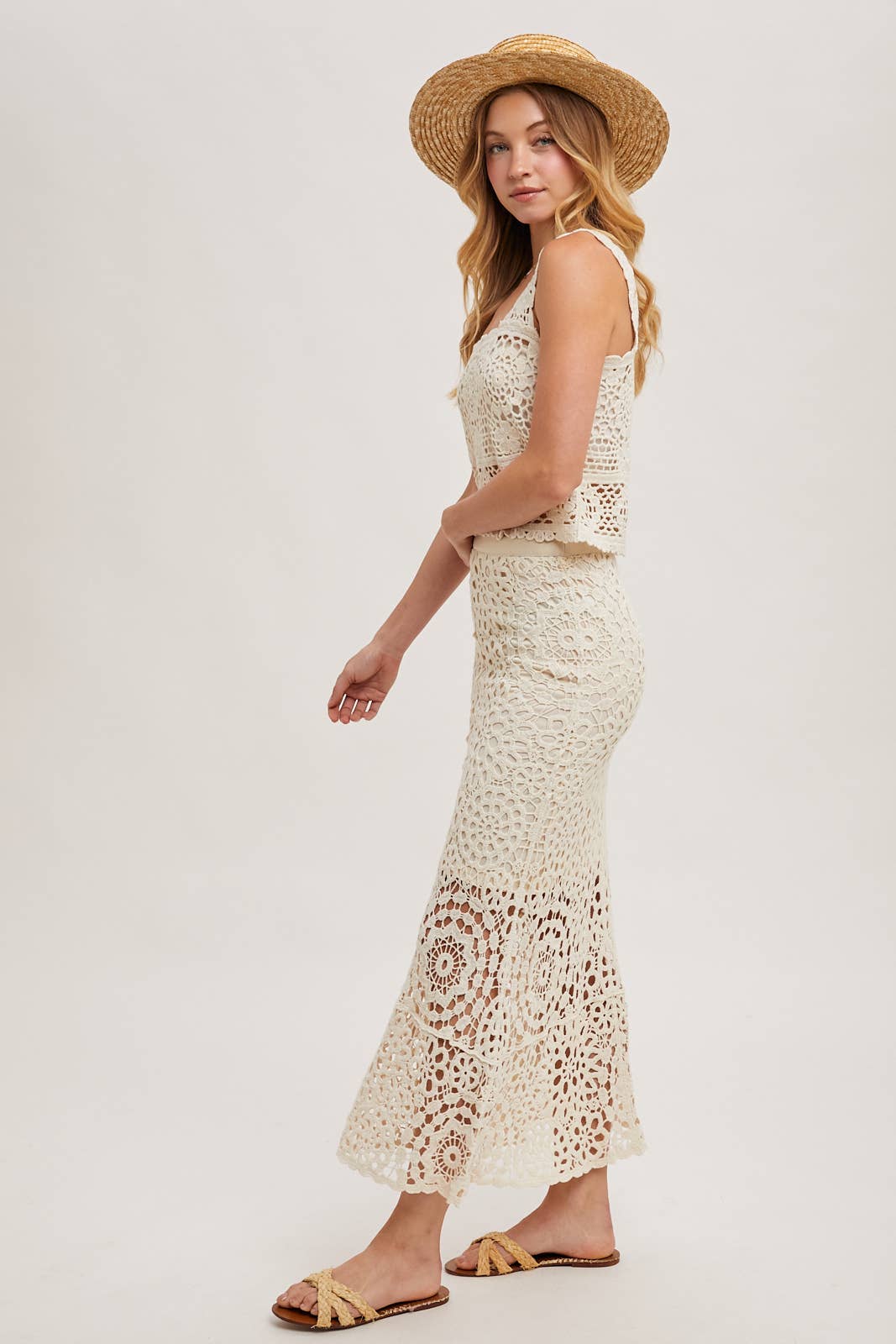 Bring the Spring Crochet Skirt with Lining