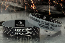 Load image into Gallery viewer, Iron Sharpens Iron / Proverbs 27:17 Wristband
