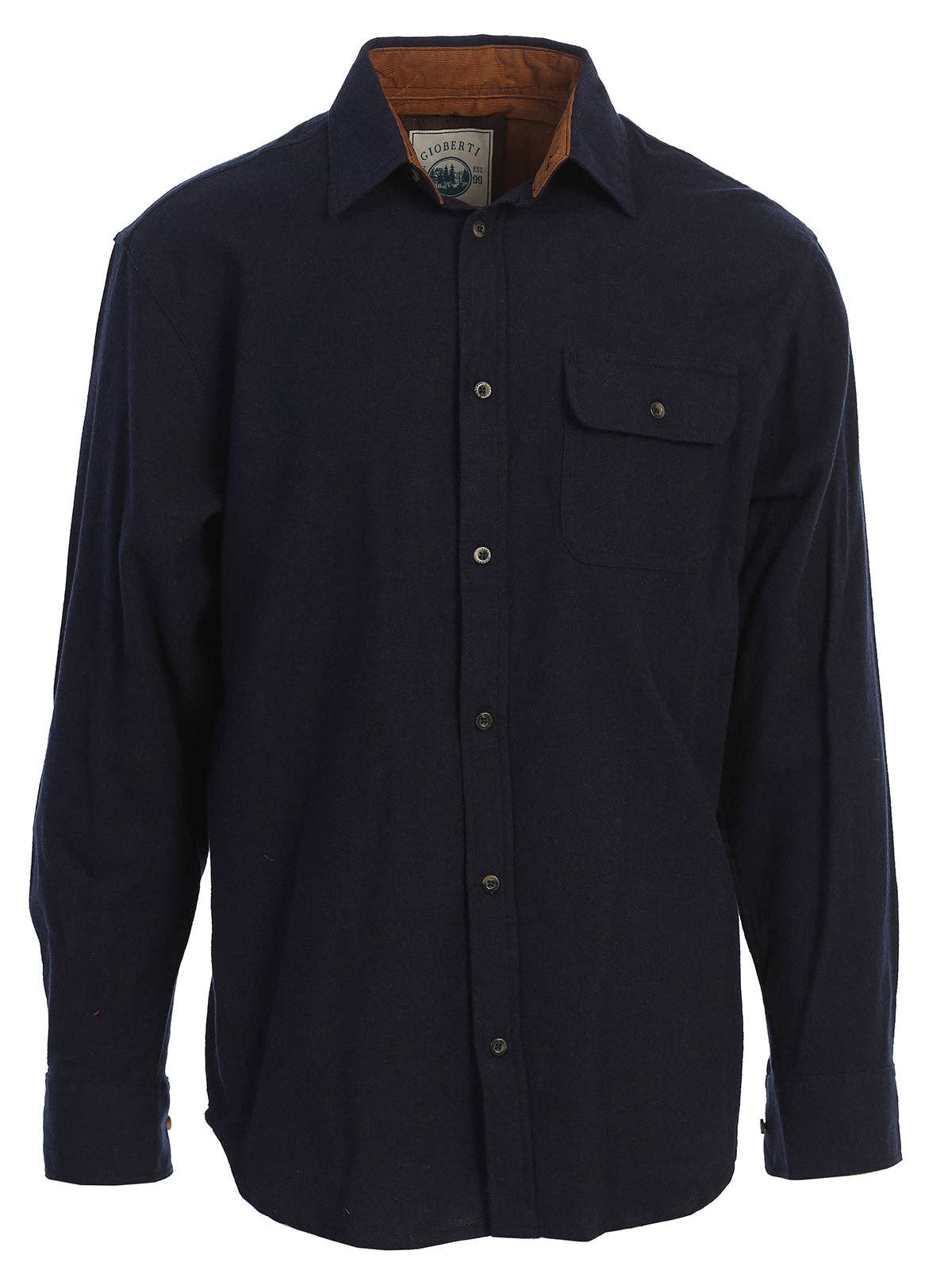 Backroads Corduroy-Trim Flannel Men’s Shirt