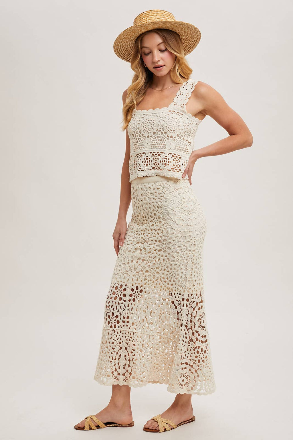 Bring the Spring Crochet Skirt with Lining