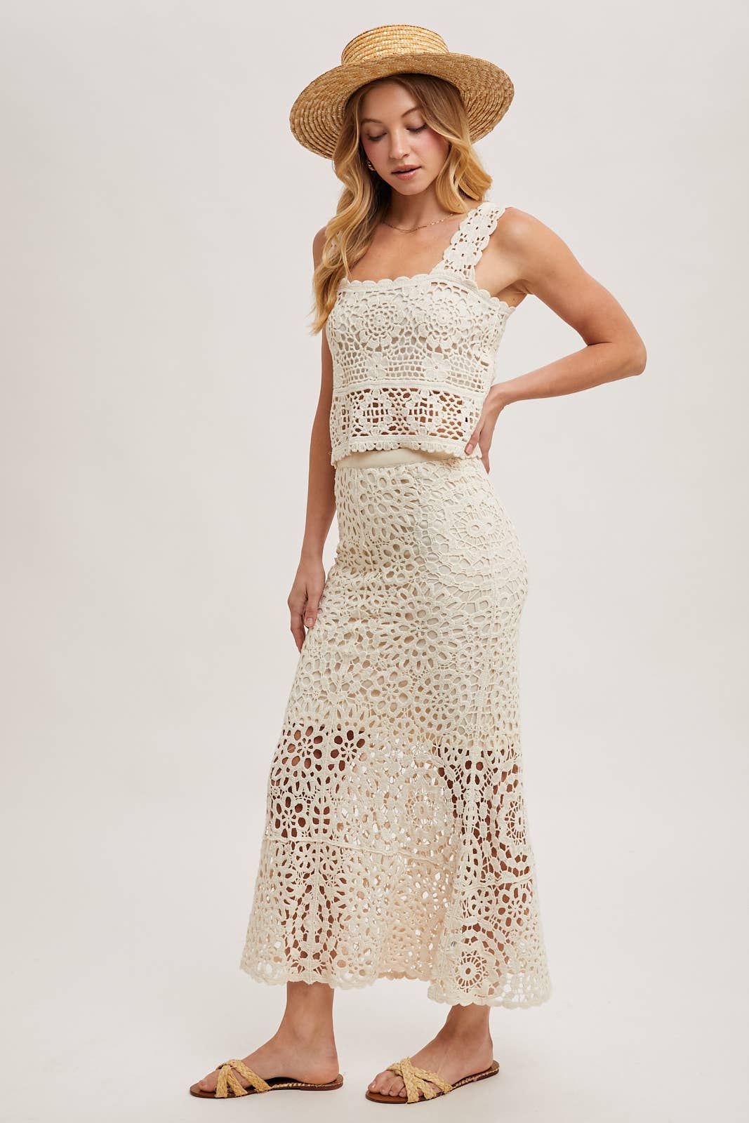 Bring the Spring Crochet Skirt with Lining