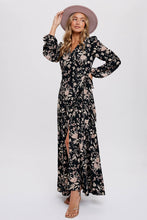 Load image into Gallery viewer, Flowers in the Valley Wrap Maxi Dress
