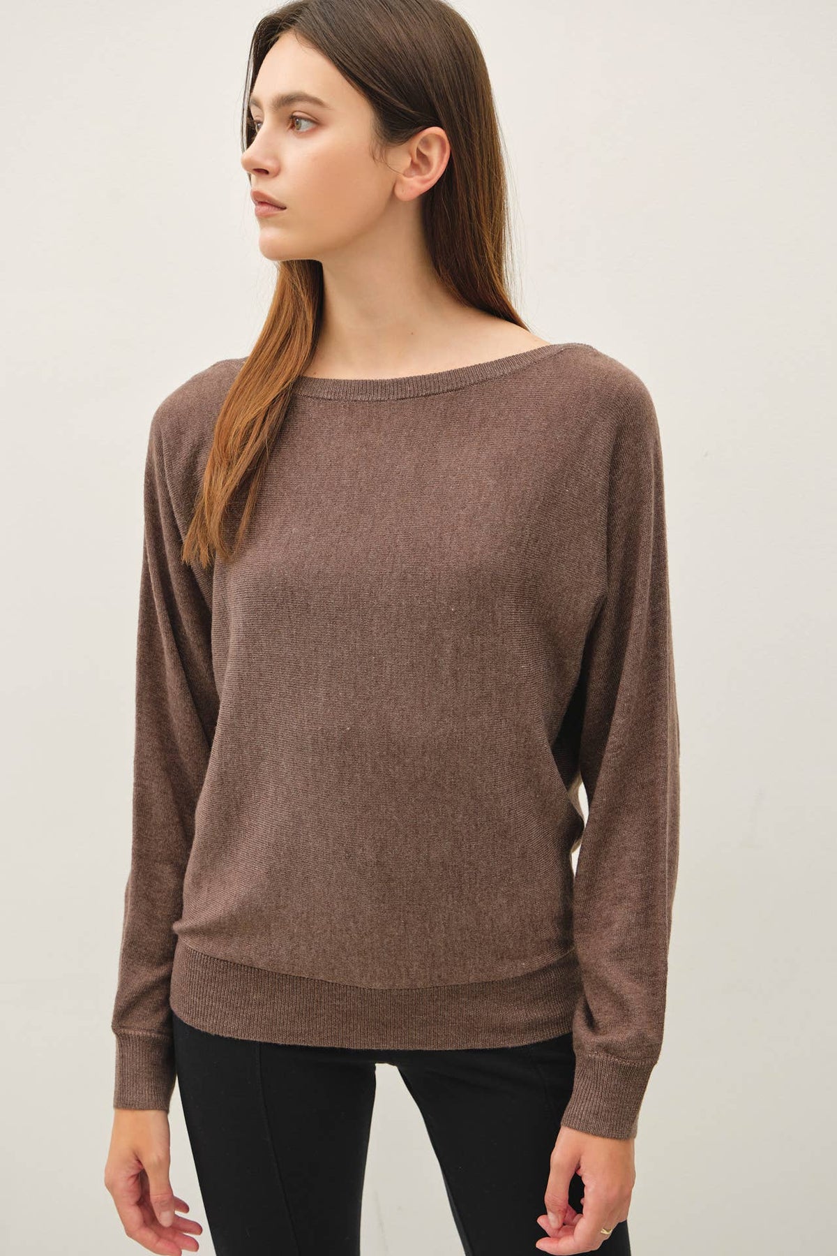 Grace- Boat Neck Fine Sweater