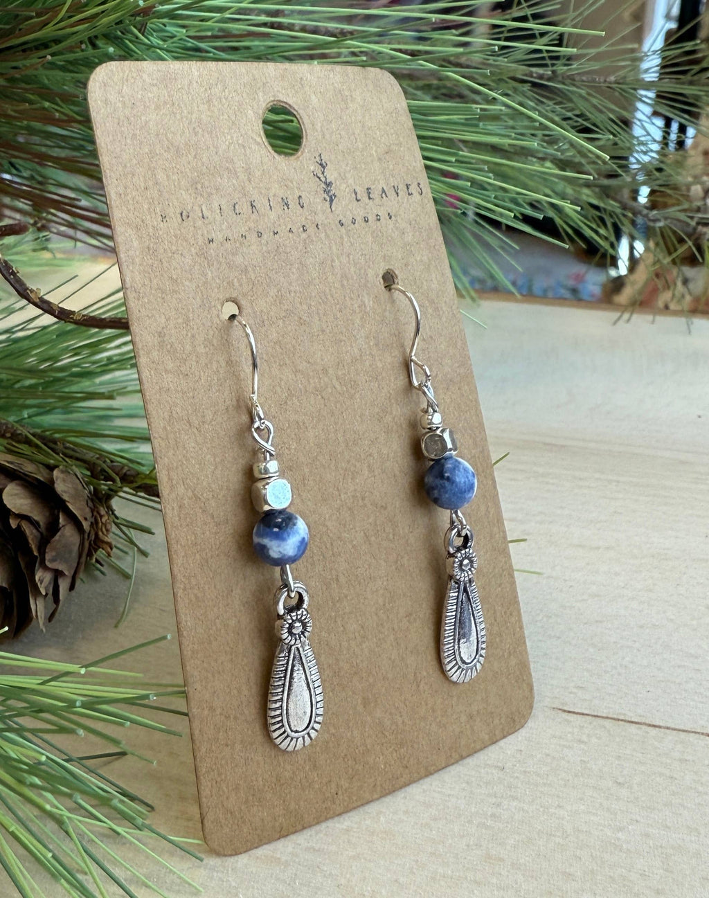 Morgan-Sodalite Boho Earrings