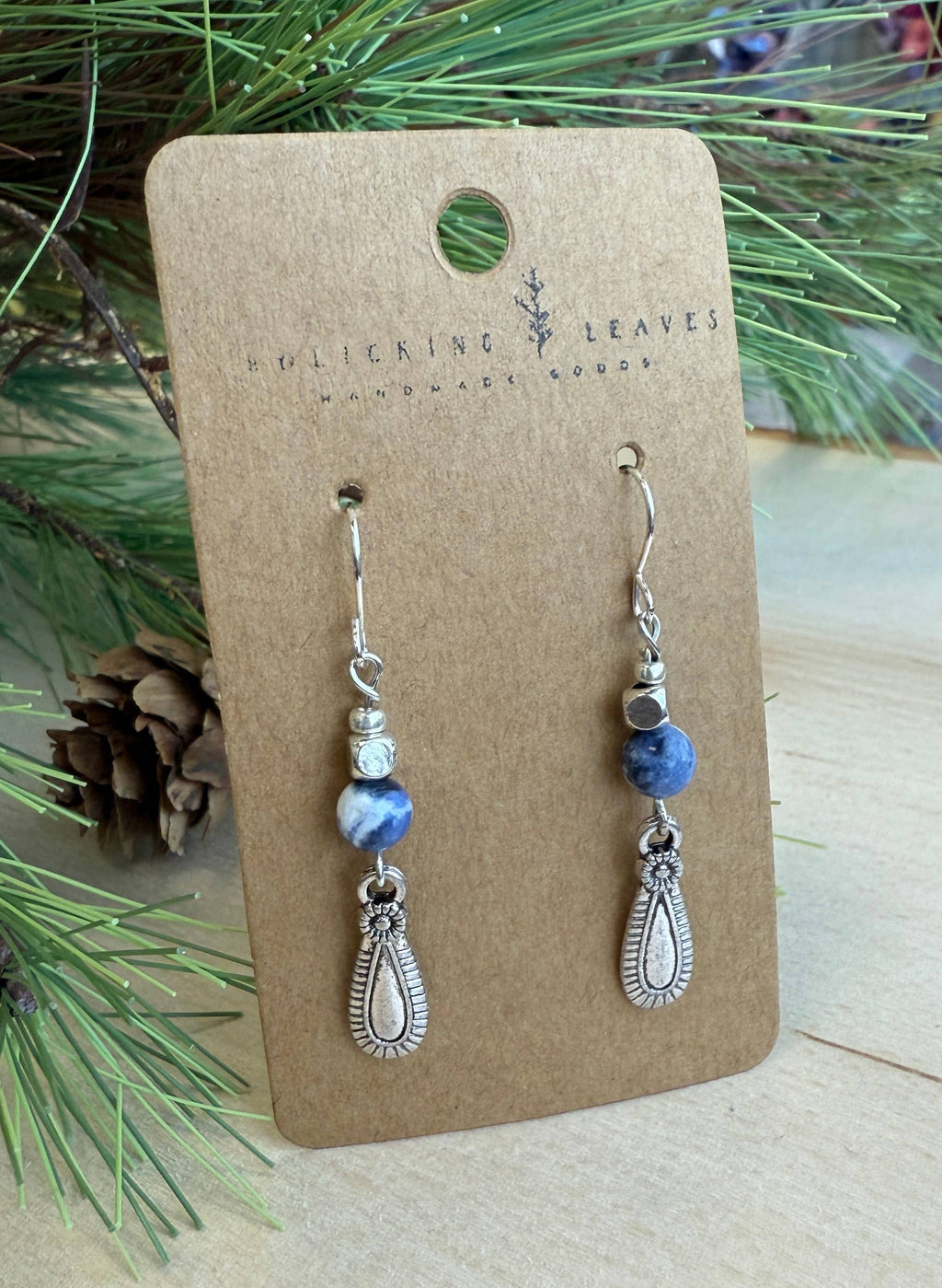 Morgan-Sodalite Boho Earrings