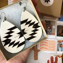 Load image into Gallery viewer, Blake &amp; White Canyon Arrow Leather Earrings
