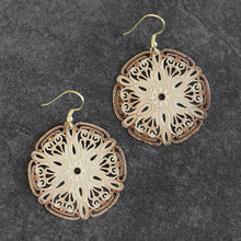 Load image into Gallery viewer, Parvati Brass Sand Dollar Earrings
