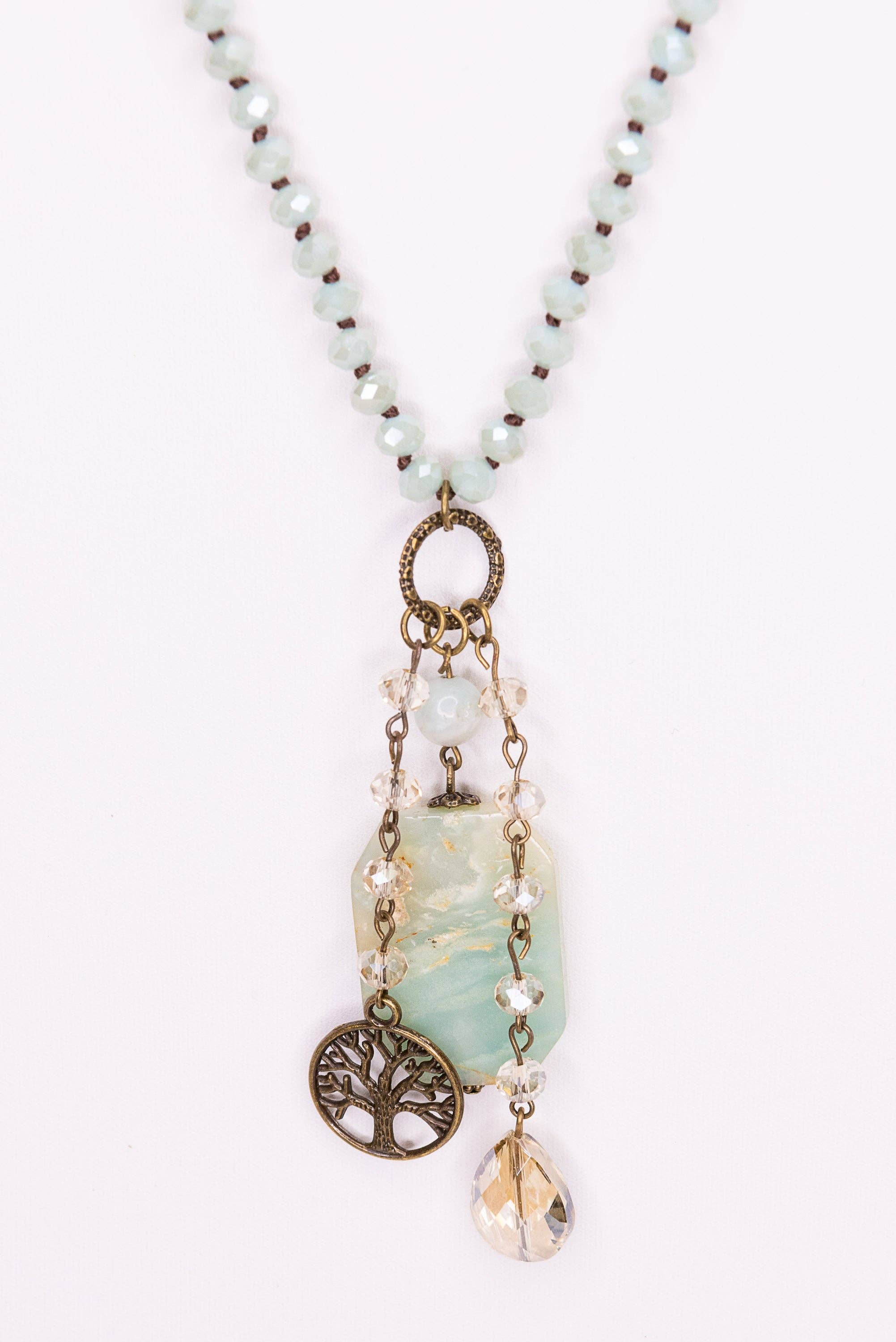 Lily Necklace in Mint