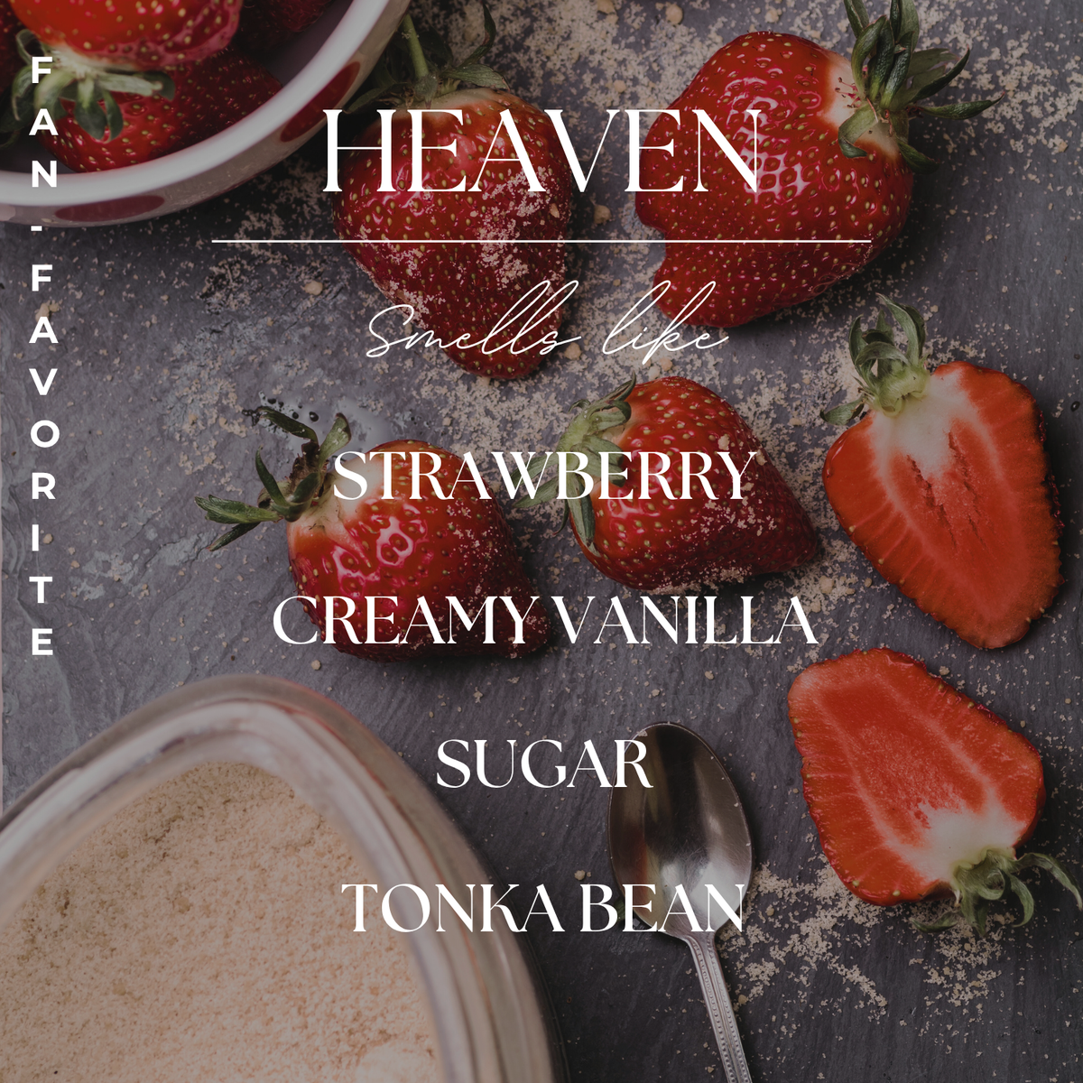 Heaven | Pink Sugar & Vanilla | 15 oz. Clear Jar Soy Candle