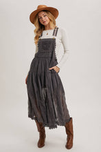 Load image into Gallery viewer, LACE EMBROIDERED TULLE BIB MAXI DRESS
